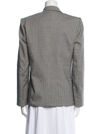 Tomas Maier Wool Houndstooth Print Blazer