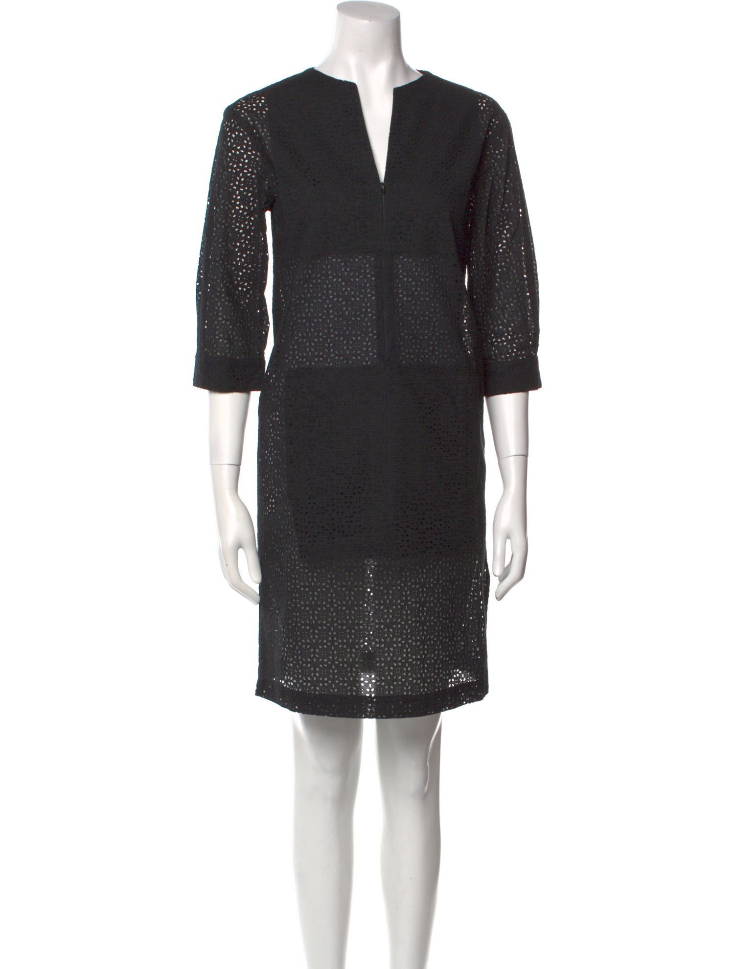 Tomas Maier V-Neck Mini Dress