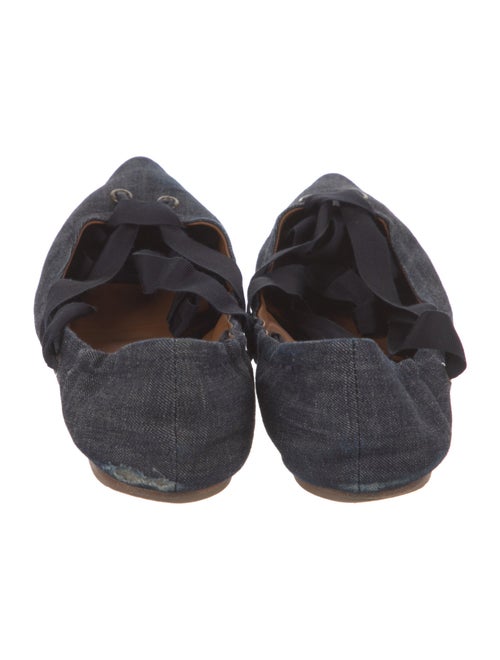Tomas Maier Denim Ballet Flats