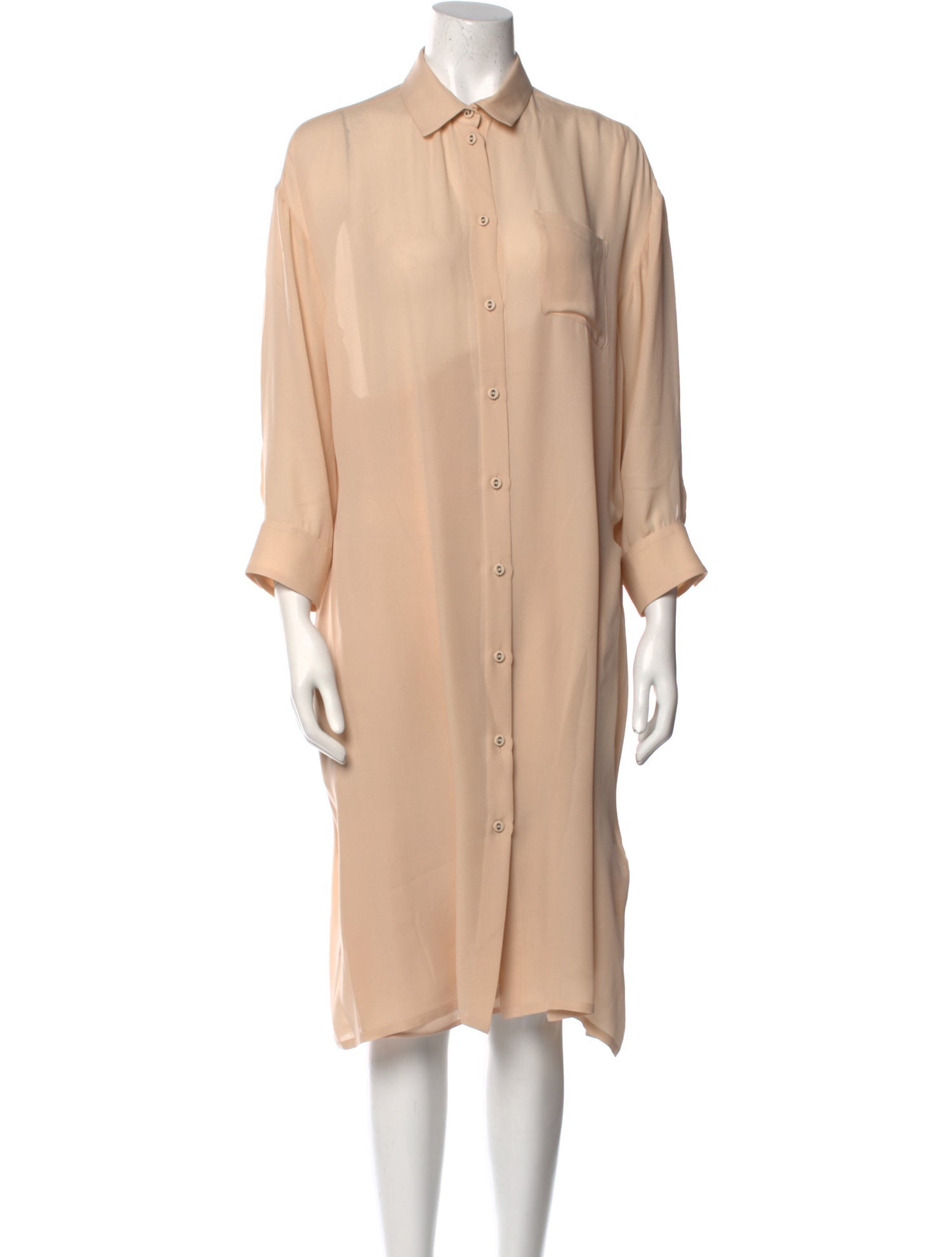 Tomas Maier Silk Knee-Length Dress