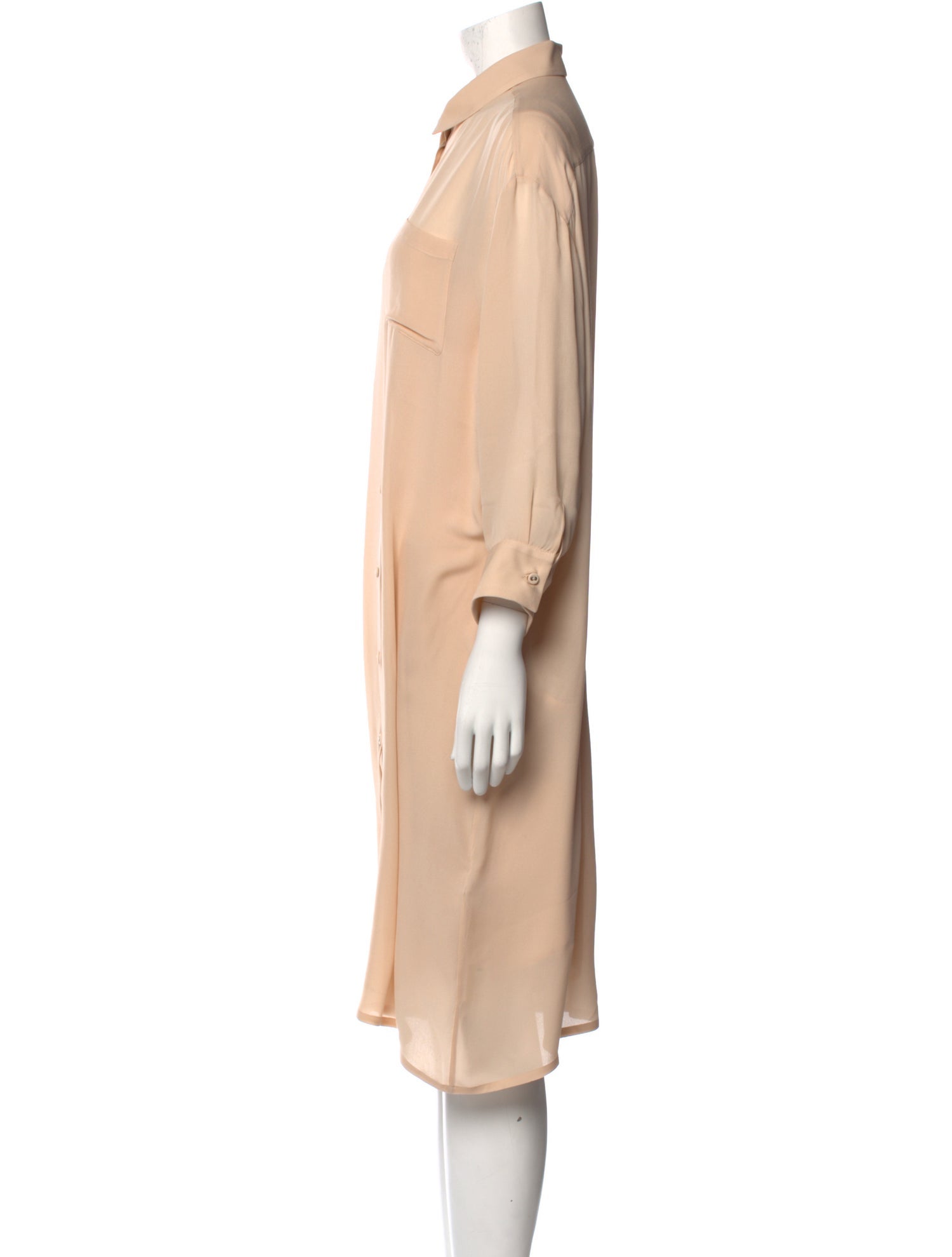 Tomas Maier Silk Knee-Length Dress