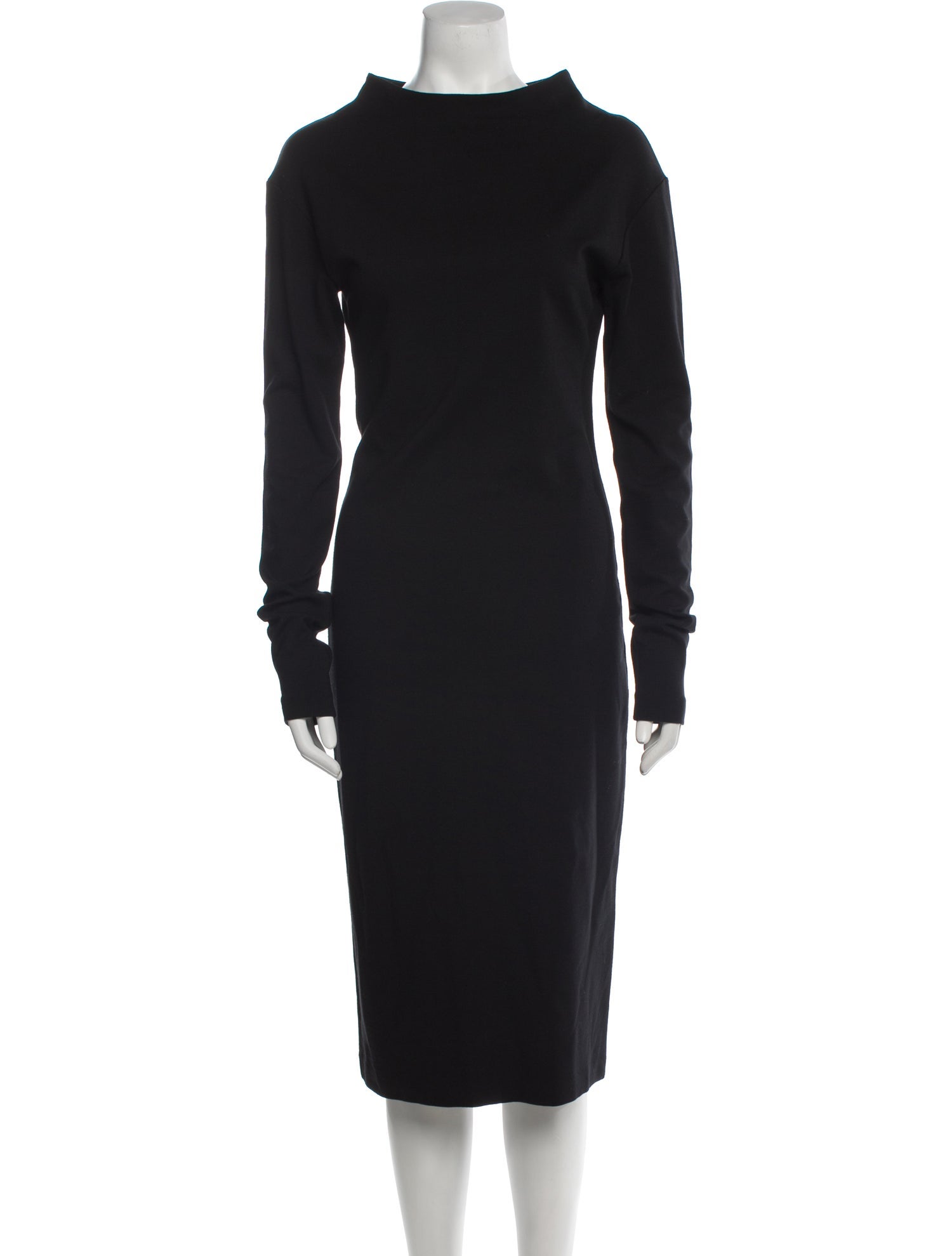 Tomas Maier Mock Neck Midi Length Dress