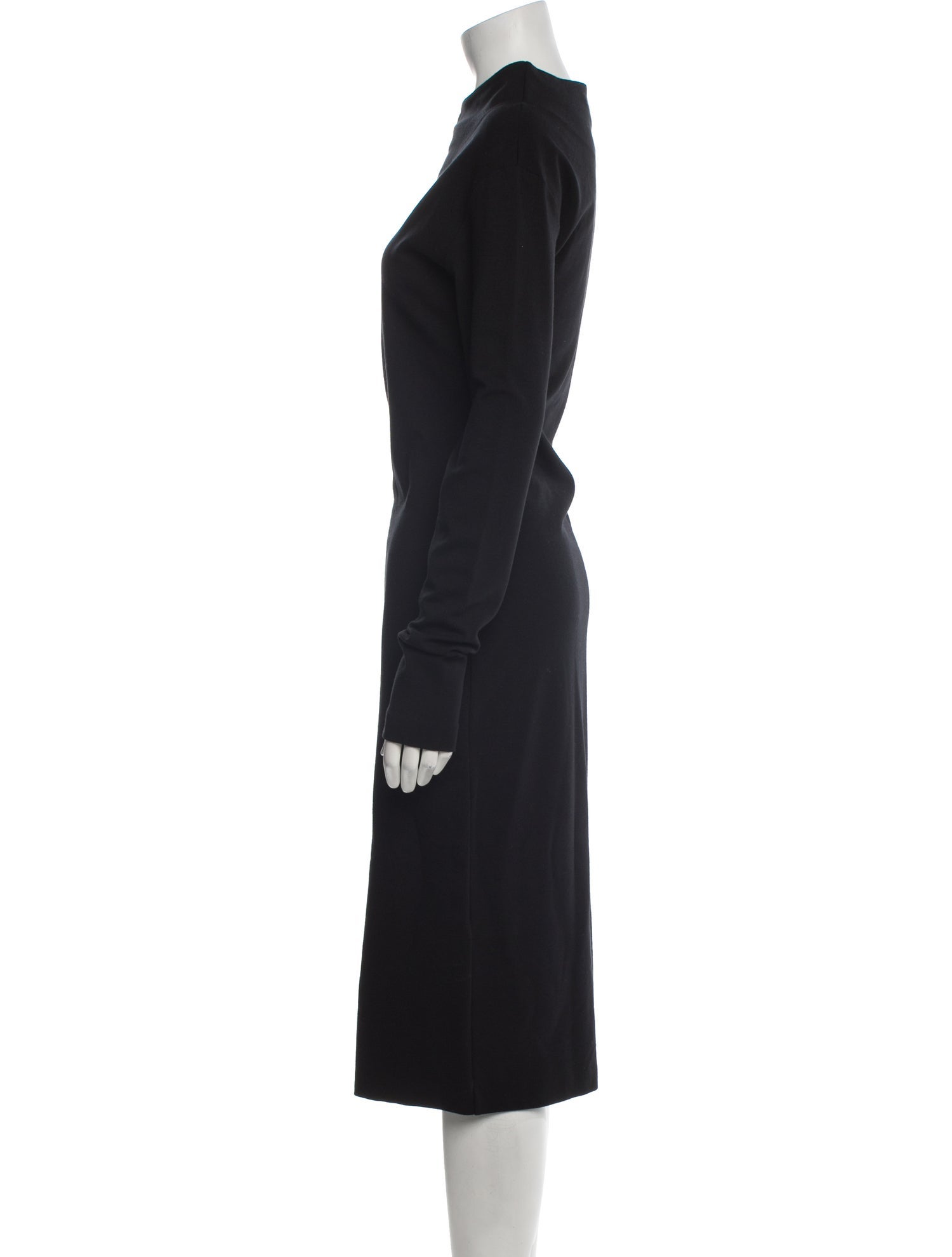 Tomas Maier Mock Neck Midi Length Dress