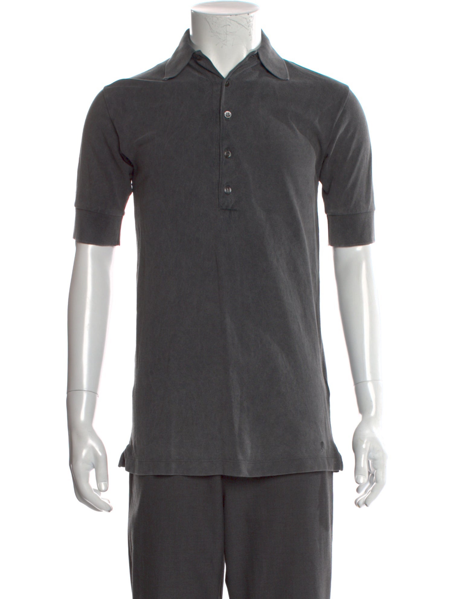 Tomas Maier Collar Short Sleeve Polo Shirt