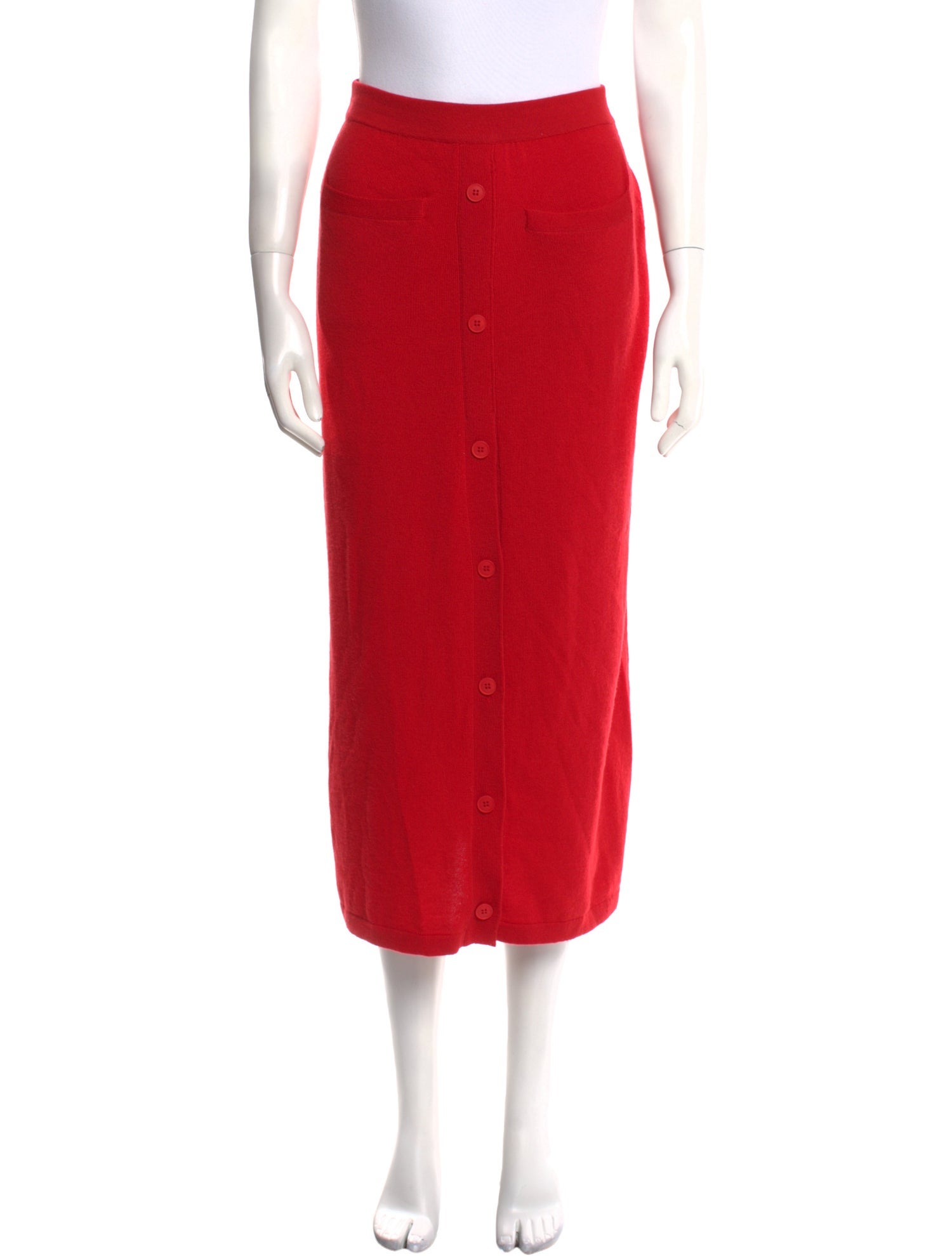 Tomas Maier Cashmere Midi Length Skirt