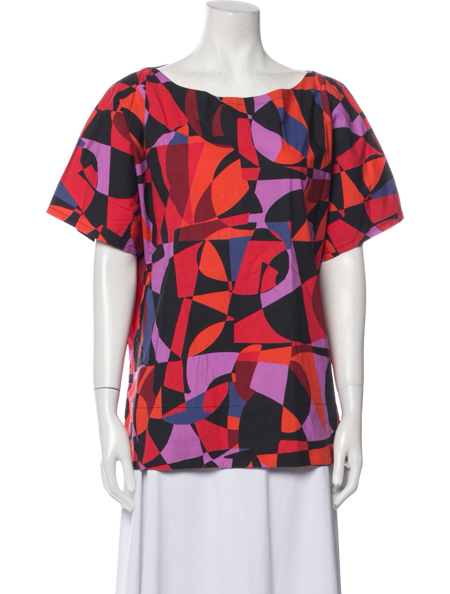 Tomas Maier Printed Bateau Neckline T-Shirt