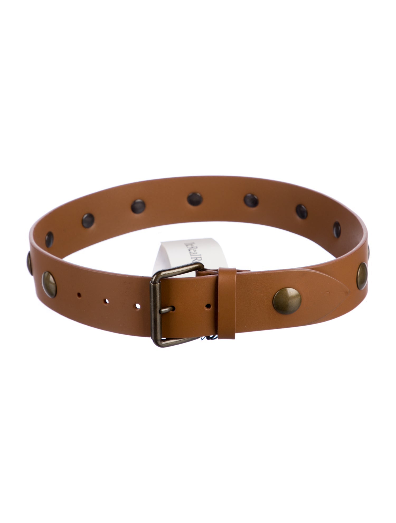 Tomas Maier Leather Studded Accents Belt