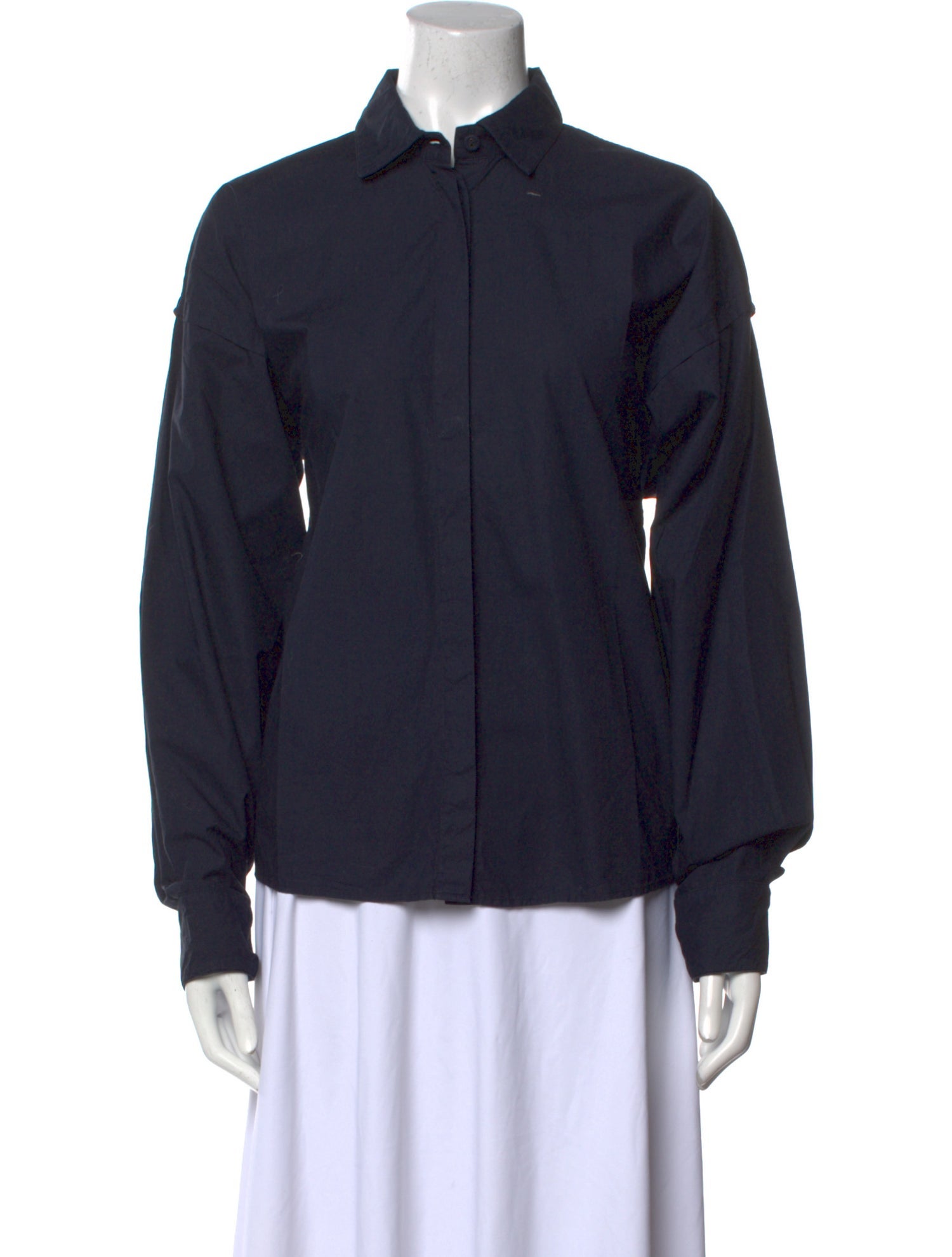 Tomas Maier Long Sleeve Button-Up Top