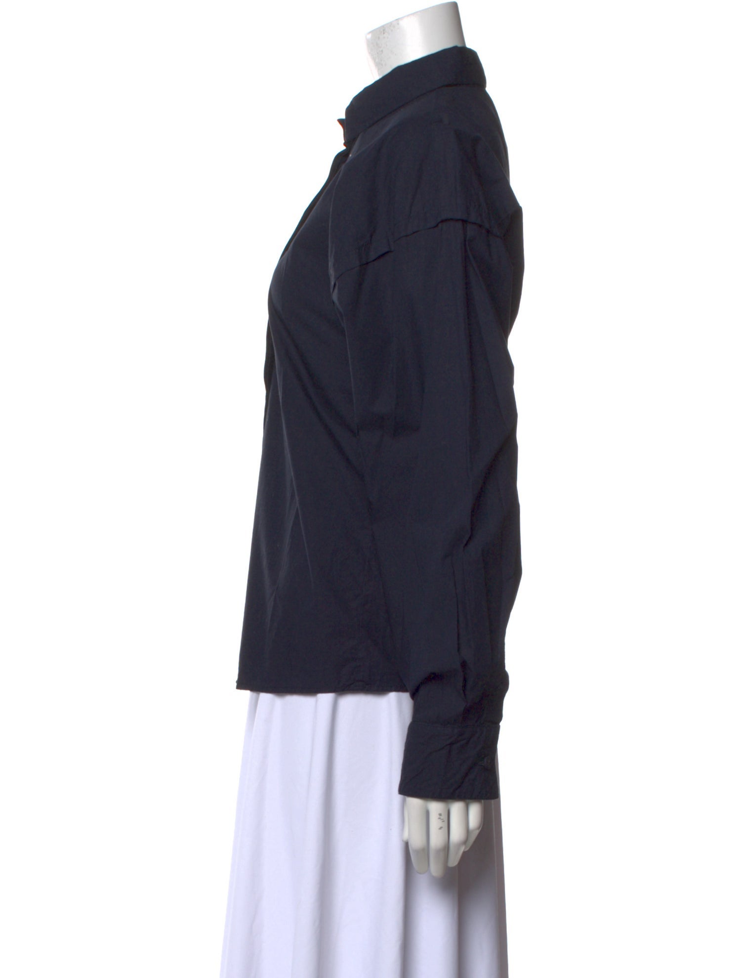 Tomas Maier Long Sleeve Button-Up Top