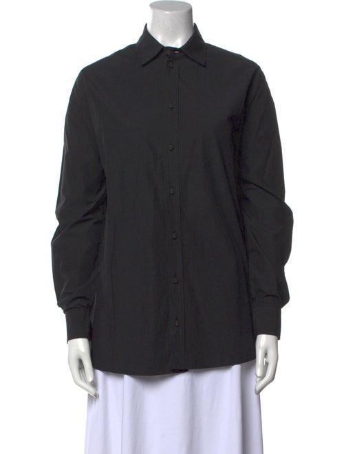 Tomas Maier Long Sleeve Button-Up Top