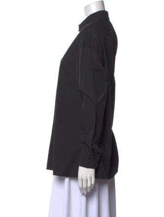 Tomas Maier Long Sleeve Button-Up Top
