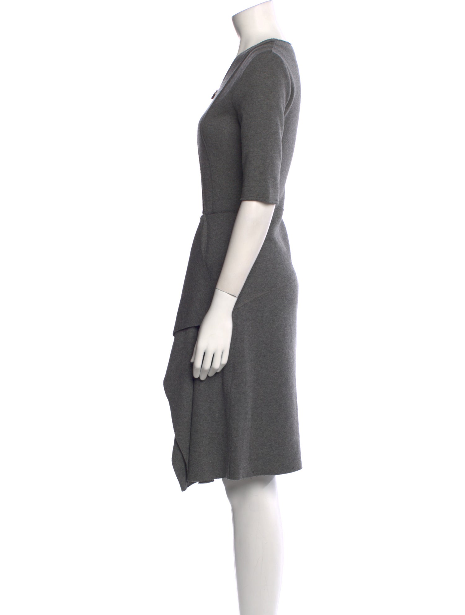 Tomas Maier Wool Knee-Length Dress