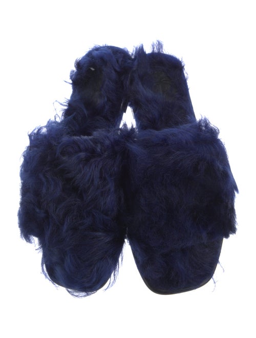 Tomas Maier Faux Fur Slides
