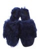 Tomas Maier Faux Fur Slides