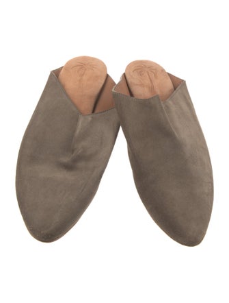 Tomas Maier Suede Slippers