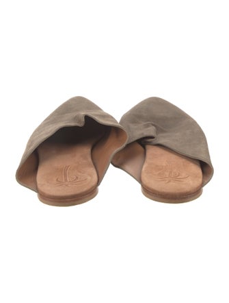 Tomas Maier Suede Slippers
