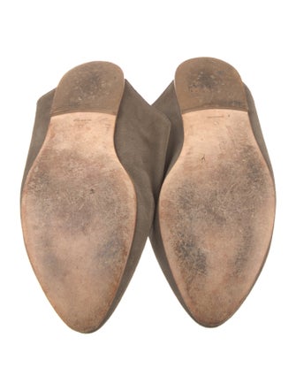 Tomas Maier Suede Slippers