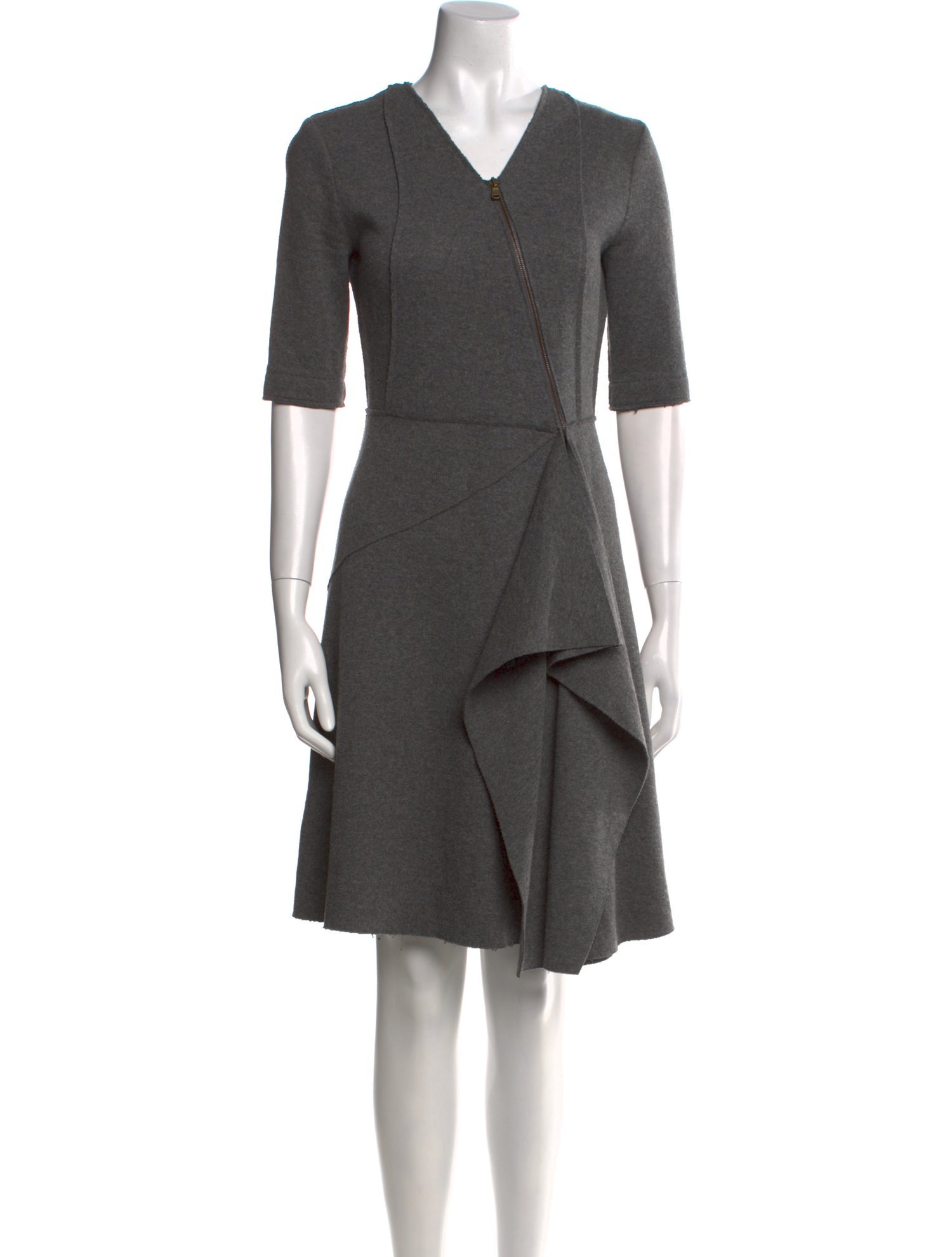 Tomas Maier V-Neck Knee-Length Dress