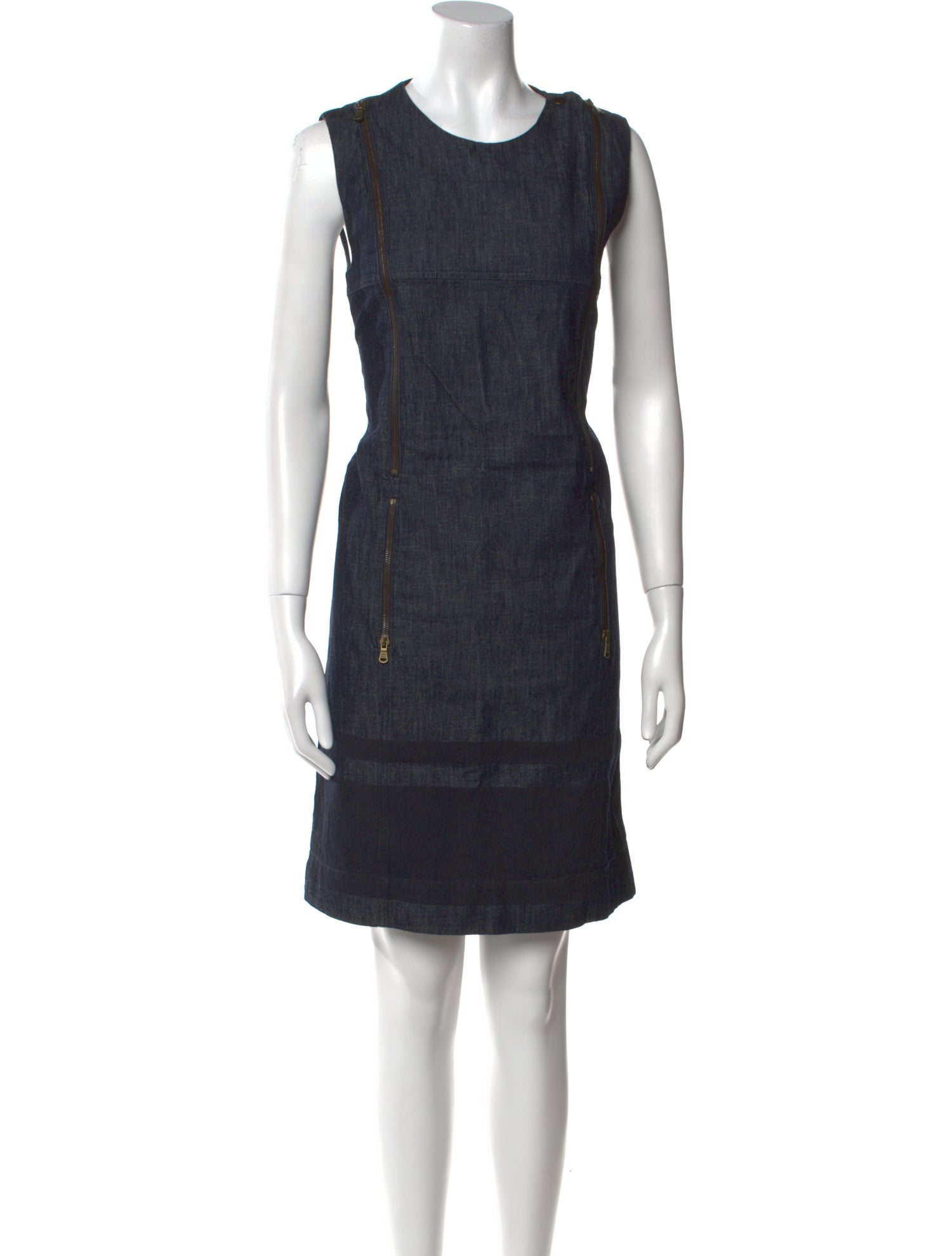 Tomas Maier Crew Neck Knee-Length Dress