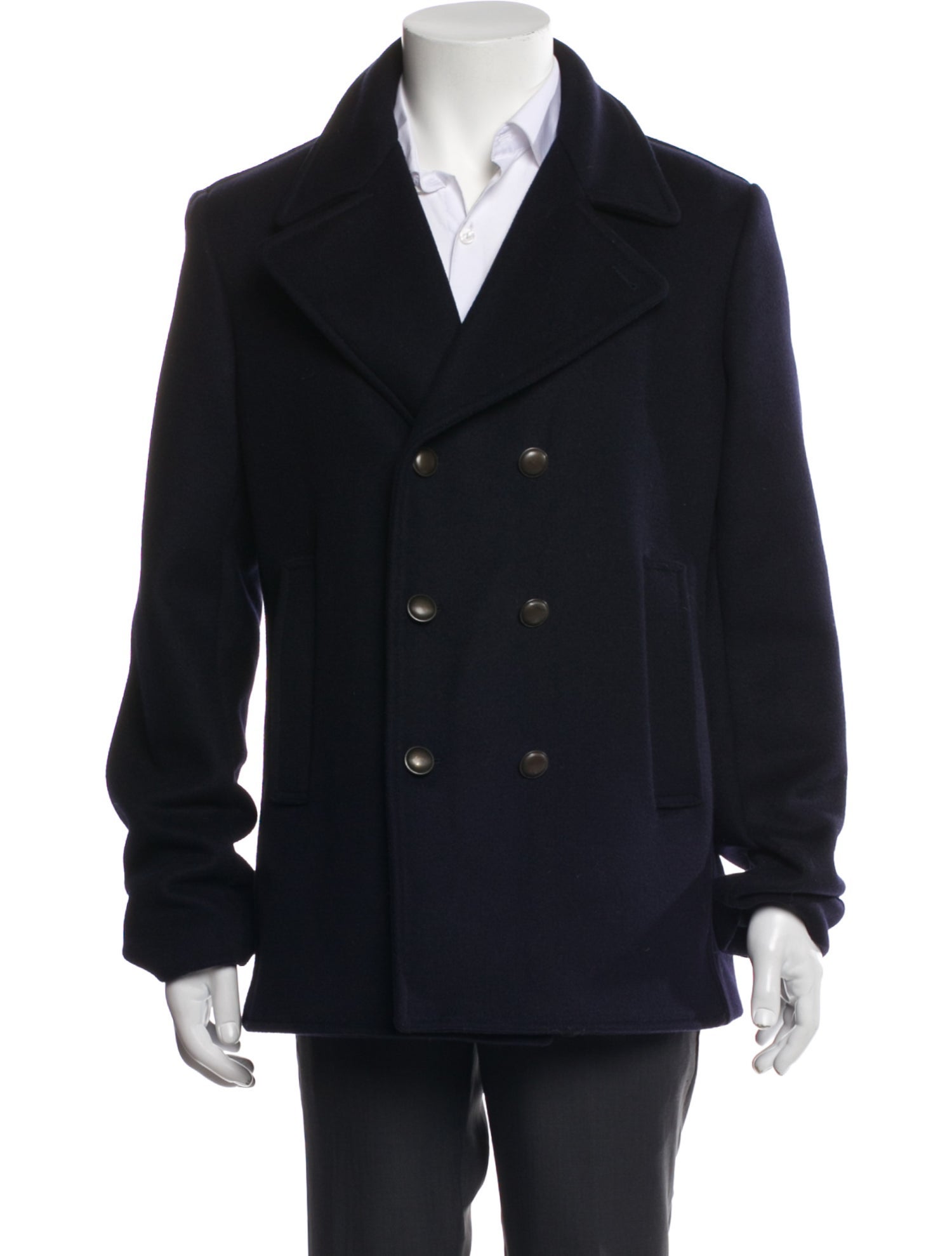 Tomas Maier Wool Peacoat