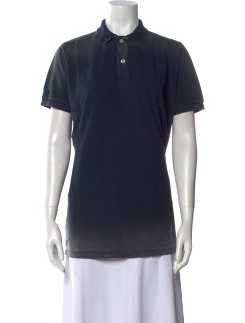 Tomas Maier Mock Neck Short Sleeve Polo