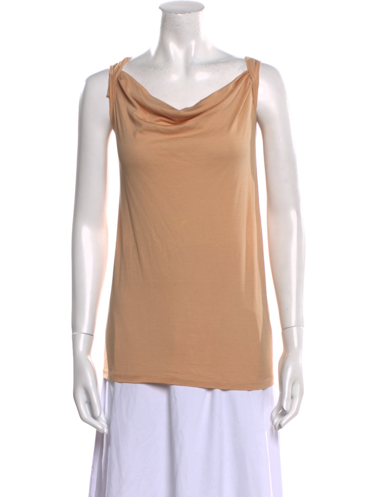 Tomas Maier Cowl Neck Sleeveless Top