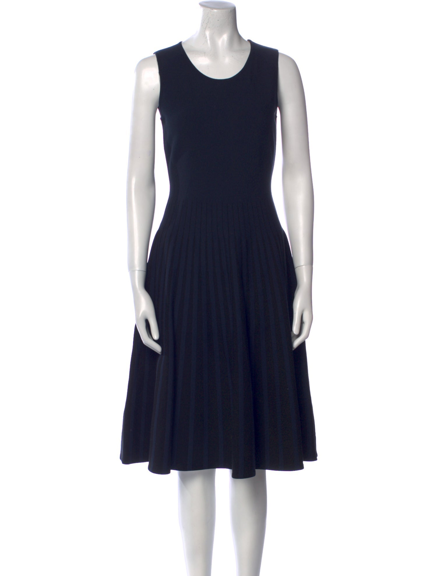 Tomas Maier Scoop Neck Midi Length Dress