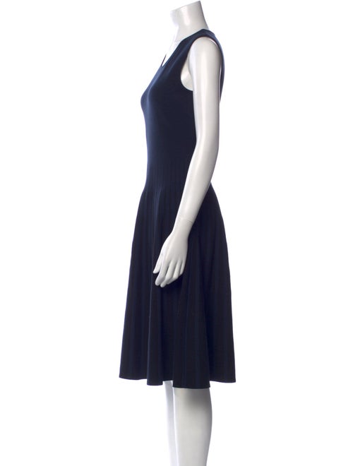 Tomas Maier Scoop Neck Midi Length Dress