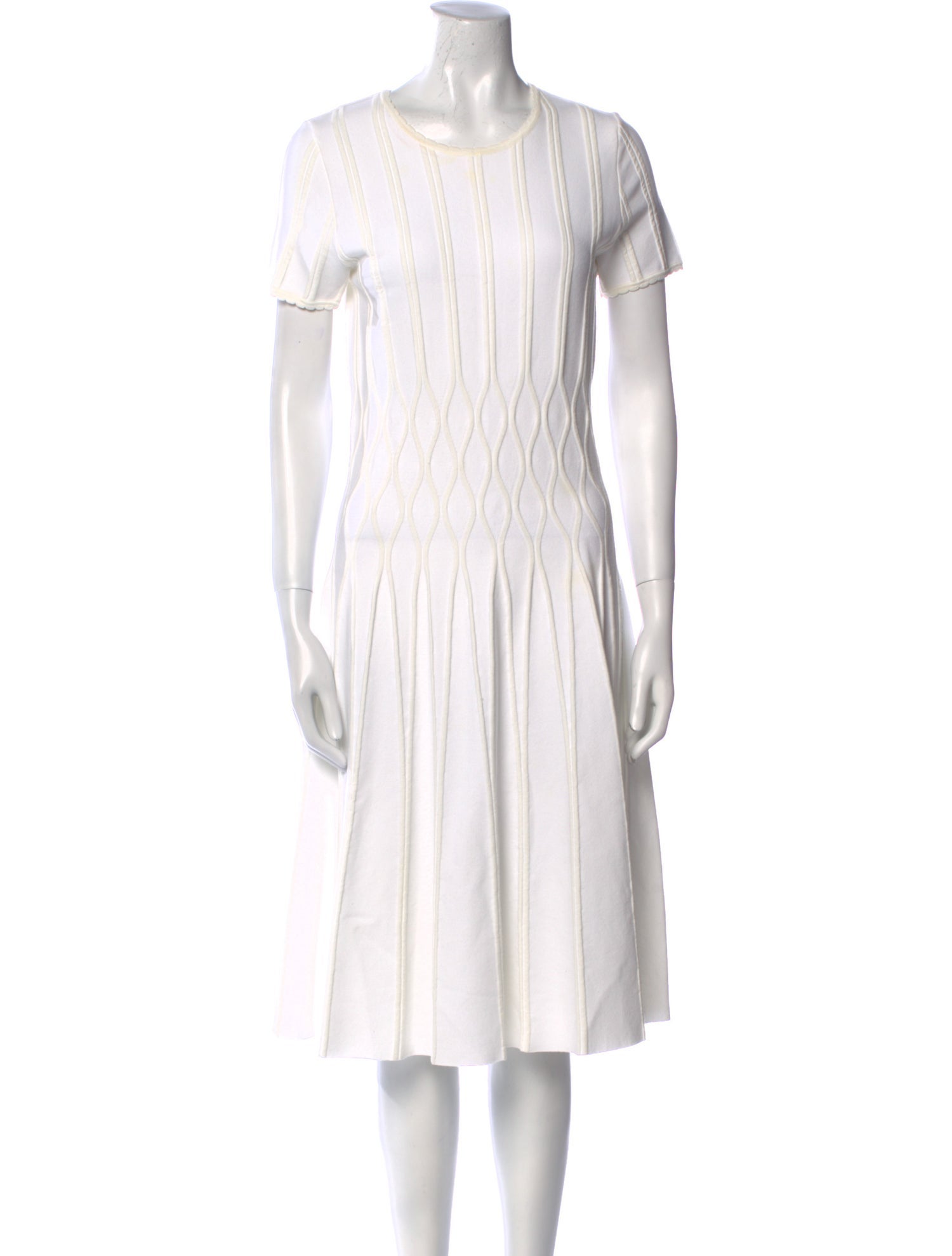 Tomas Maier Scoop Neck Midi Length Dress