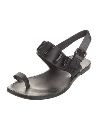 Tomas Maier Leather Slingback Sandals