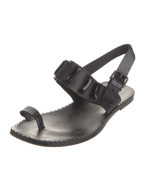 Tomas Maier Leather Slingback Sandals