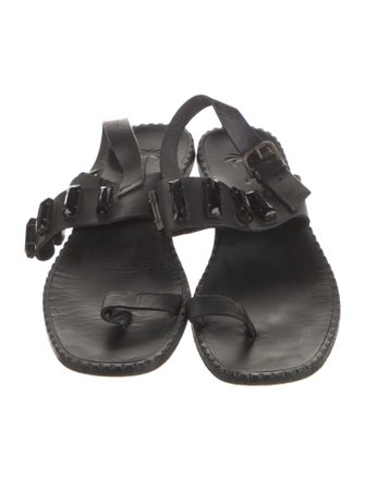 Tomas Maier Leather Slingback Sandals