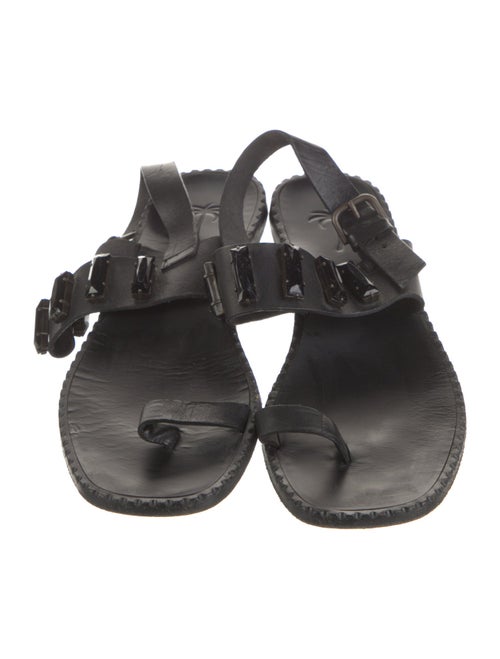 Tomas Maier Leather Slingback Sandals