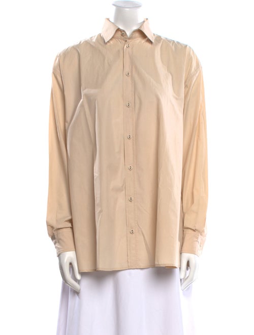 Tomas Maier Long Sleeve Button-Up Top