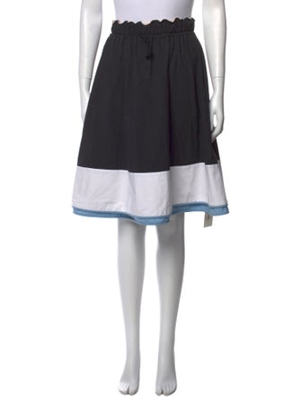 Tomas Maier Colorblock Pattern Knee-Length Skirt