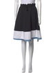 Tomas Maier Colorblock Pattern Knee-Length Skirt