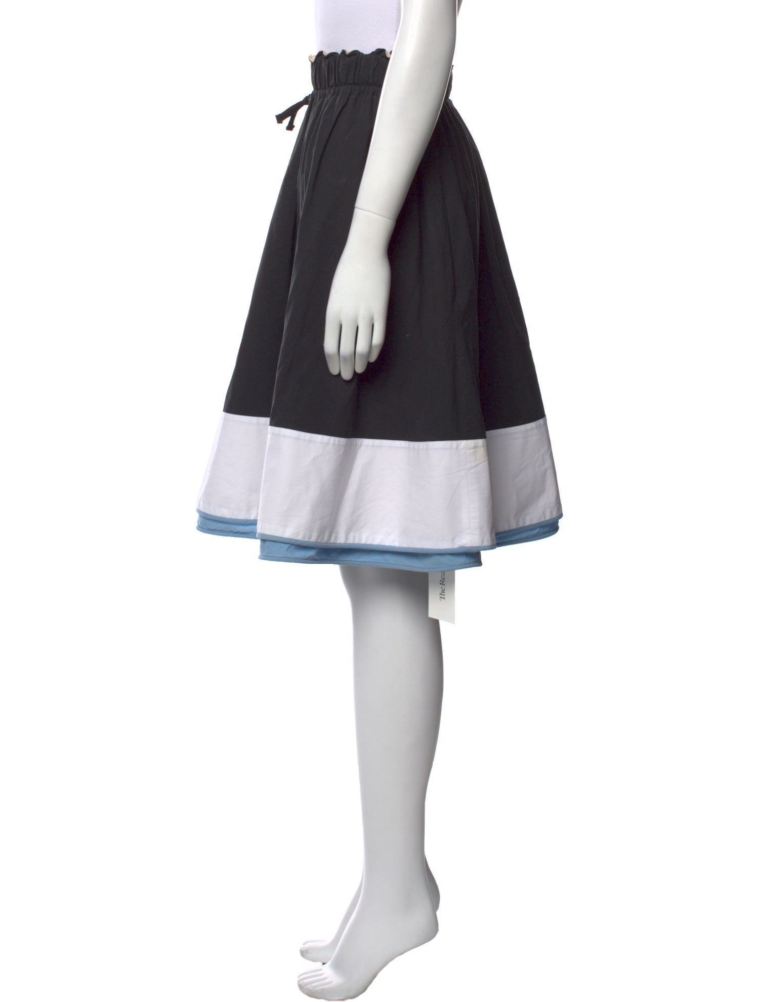 Tomas Maier Colorblock Pattern Knee-Length Skirt