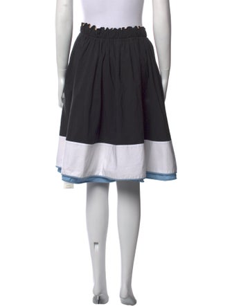Tomas Maier Colorblock Pattern Knee-Length Skirt