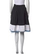 Tomas Maier Colorblock Pattern Knee-Length Skirt