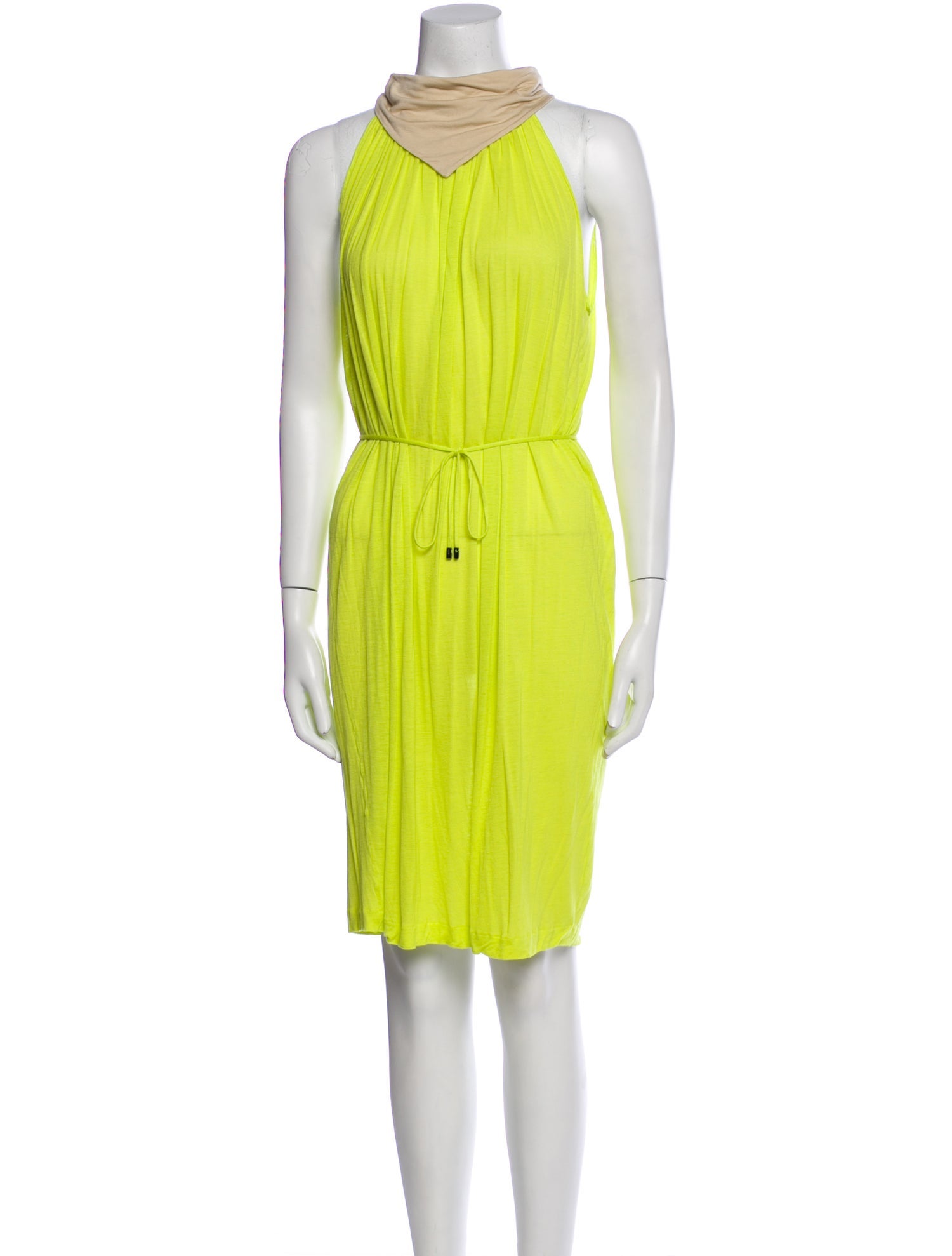 Tomas Maier Mock Neck Knee-Length Dress