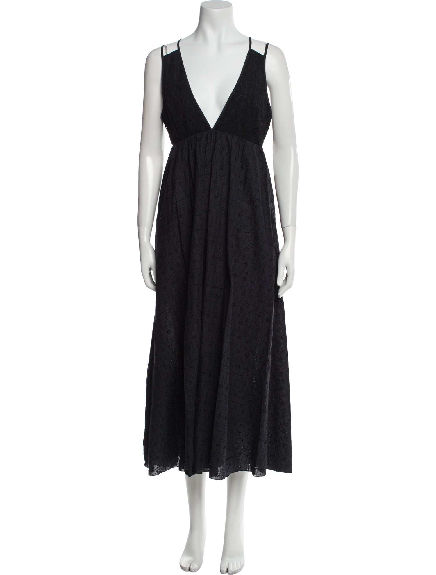 Tomas Maier V-Neck Long Dress