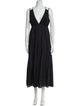 Tomas Maier V-Neck Long Dress