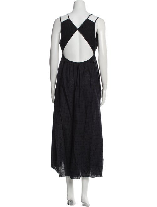 Tomas Maier V-Neck Long Dress