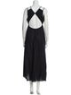 Tomas Maier V-Neck Long Dress