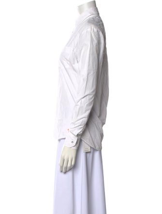 Tomas Maier Long Sleeve Button-Up Top