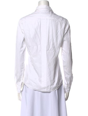 Tomas Maier Long Sleeve Button-Up Top