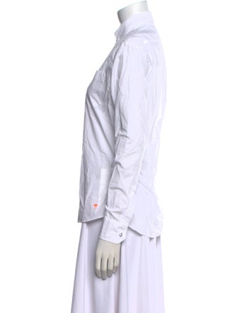 Tomas Maier Long Sleeve Button-Up Top