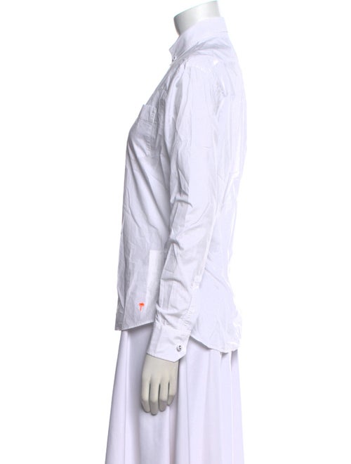 Tomas Maier Long Sleeve Button-Up Top