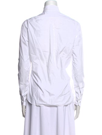 Tomas Maier Long Sleeve Button-Up Top