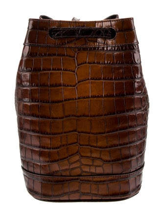 Tomas Maier Embossed Leather Backpack